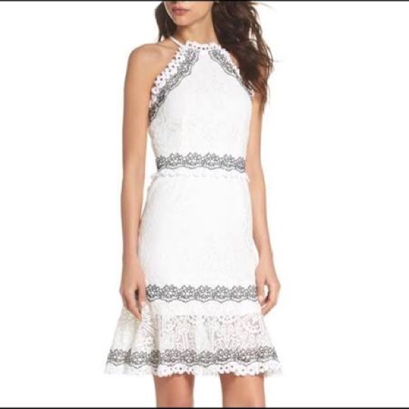 white knee high dress